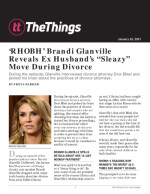 'RHOBH' Brandi Glanville Reveals Ex Husband's "Sleazy" Move During Divorce