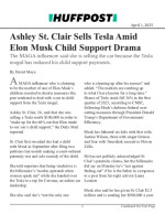 Ashley St. Clair Sells Tesla Amid Elon Musk Child Support Drama