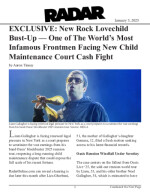 New Rock Lovechild Bust-Up — One of The World’s Most Infamous Frontmen Facing New Child Maintenance Court Cash Fight